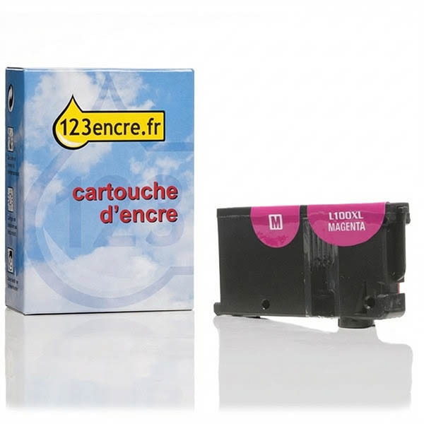 Lexmark N°100XL (14N1070E) cartouche d'encre magenta haute capacité (marque 123encre) 040427 - 1