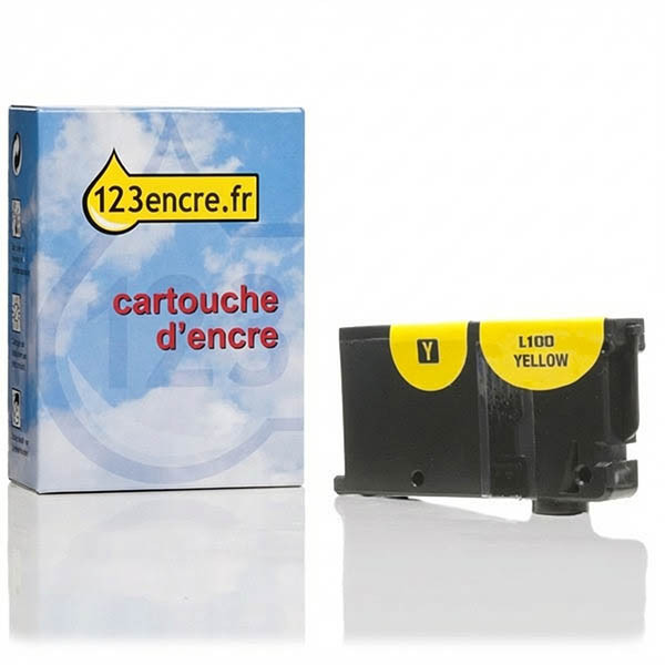 Lexmark N°100 (14N0902E) cartouche d'encre jaune (marque 123encre) 040421 - 1
