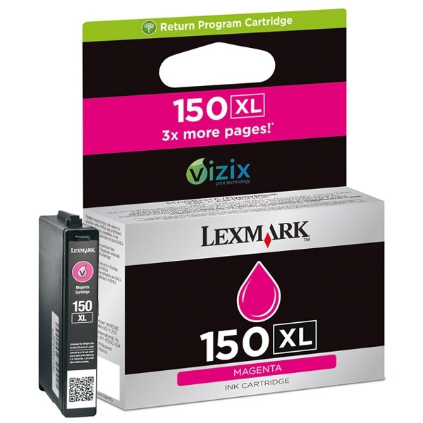 Lexmark N°150XL (14N1616E) cartouche d'encre magenta haute capacité (d'origine) 040468 - 1