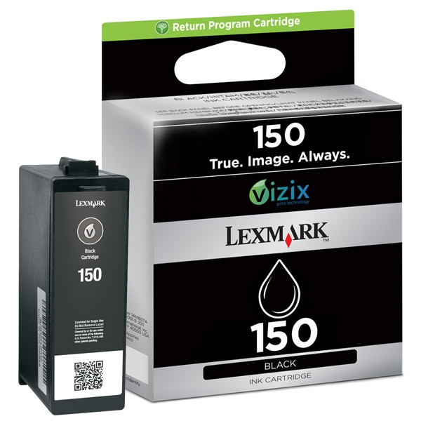 Lexmark N°150 (14N1607E) cartouche d'encre noire (d'origine) 040456 - 1