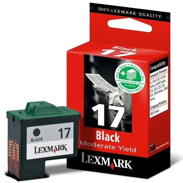 Lexmark N°17 (10NX217) cartouche d'encre (d'origine) - noir 040159 - 1