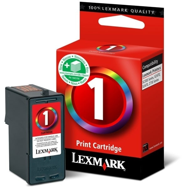 Lexmark N°1 (18CX781) cartouche d'encre (d'origine) - 3 couleurs 040289 - 1