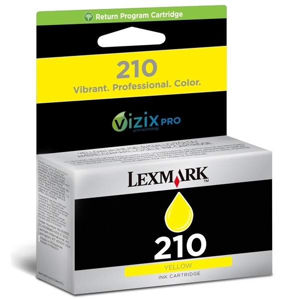 Lexmark N°210 (14L0088E) cartouche d'encre jaune (d'origine) 040606 - 1
