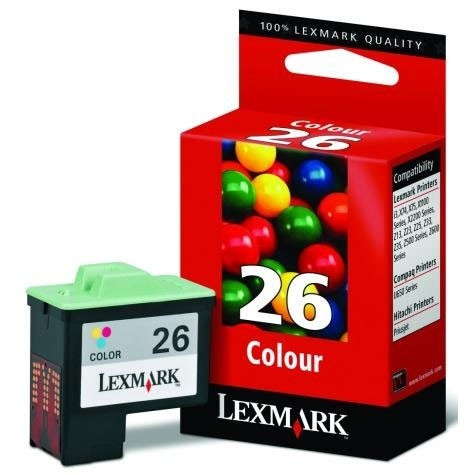 Lexmark N°26 (10N0026) cartouche d'encre haute capacité (d'origine) - couleur 040180 - 1