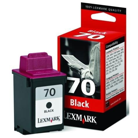 Lexmark N°70 (12AX970) cartouche d'encre (d'origine) - noir 040020 - 1