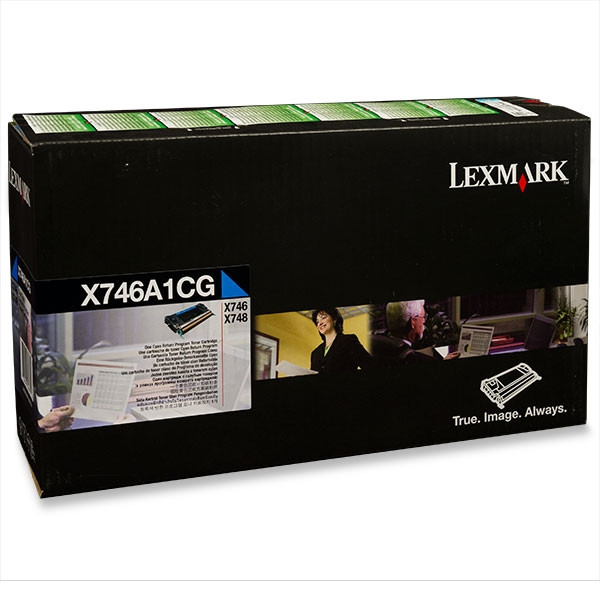 Lexmark X746A1CG toner (d'origine) - cyan 037222 - 1