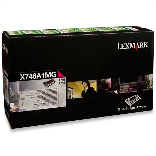Lexmark X746A1MG toner (d'origine) - magenta 037224 - 1