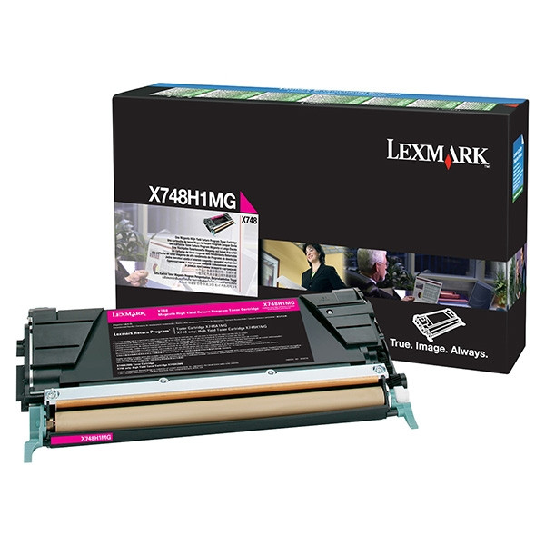 Lexmark X748H1MG toner haute capacité (d'origine) - magenta 037218 - 1