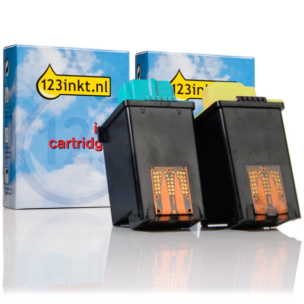 Lexmark offre combinée: N°50 (17G0050) noir + N°25 (15M0125) couleur (marque 123encre) 040065 - 1