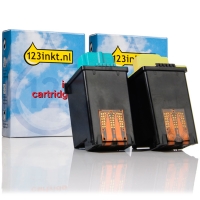 Lexmark offre combinée: N°50 (17G0050) noir + N°25 (15M0125) couleur (marque 123encre) 040065