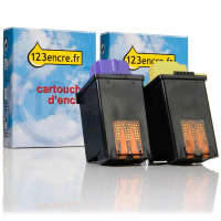 Lexmark offre combinée : N°75 (12A1975) noir + N°25 (15M0125) couleur (marque 123encre)