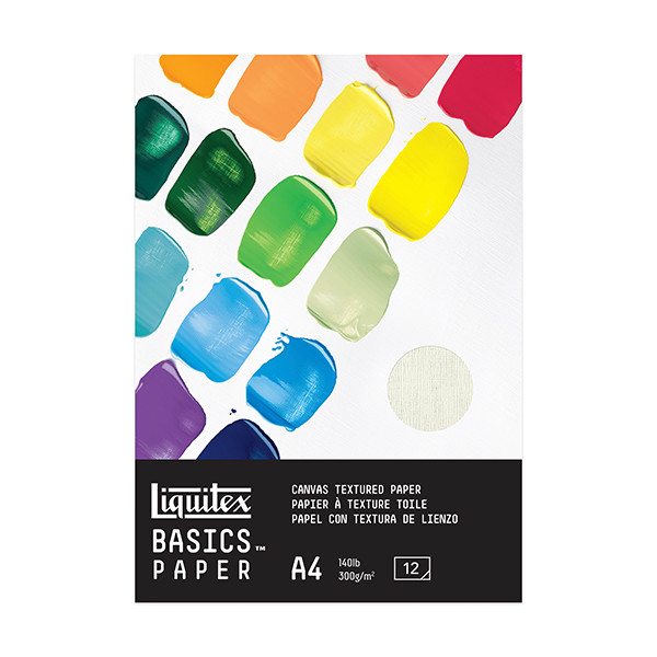 Liquitex papier pour peinture acrylique A4 300 g/m² (12 feuilles) 409996 - 1