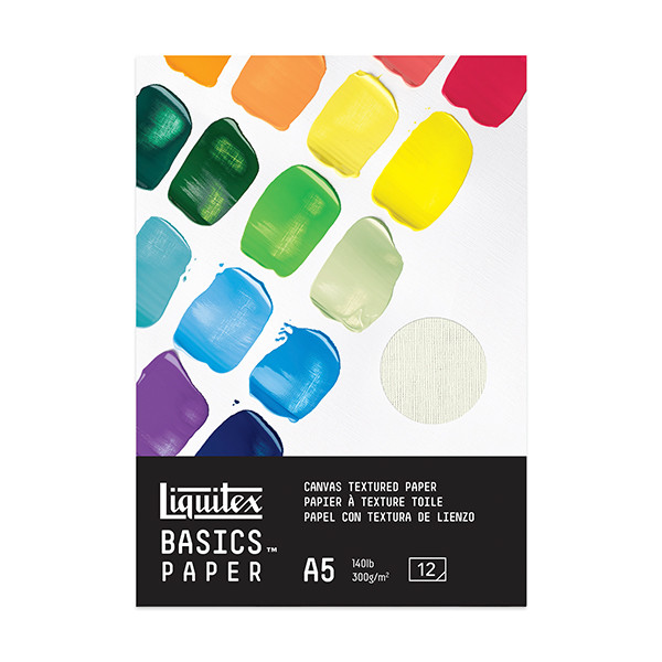 Liquitex papier pour peinture acrylique A5 300 g/m² (12 feuilles) 409995 - 1