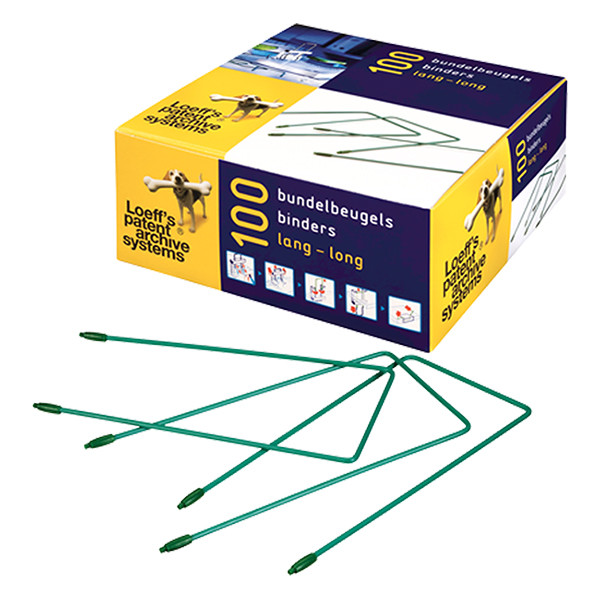 Loeff's relieur d'archives 180 mm (100 pièces) - vert 204461 - 2