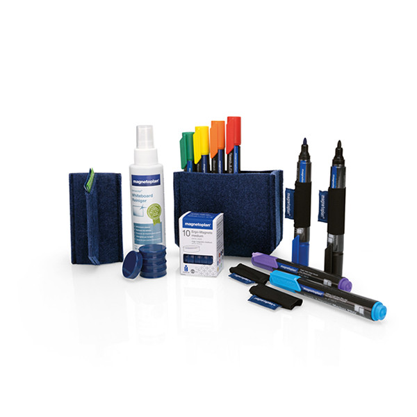 Magnetoplan kit de démarrage pour tableau blanc - bleu 423360 - 1