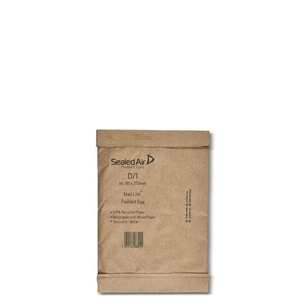Mail Lite enveloppe matelassée 181 x 273 mm - autocollant (100 pièces) - marron 209410 - 1