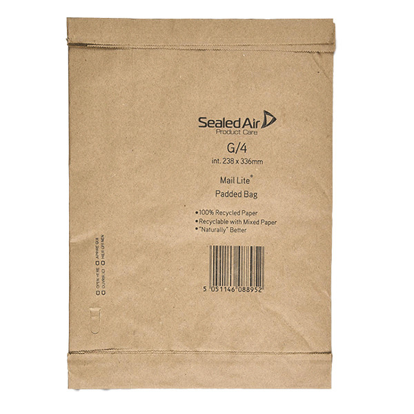 Mail Lite enveloppe matelassée 238 x 336 mm - autocollant (50 pièces) - marron 209409 - 1
