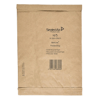Mail Lite enveloppe matelassée 264 x 374 mm - autocollant (50 pièces) - marron 209412