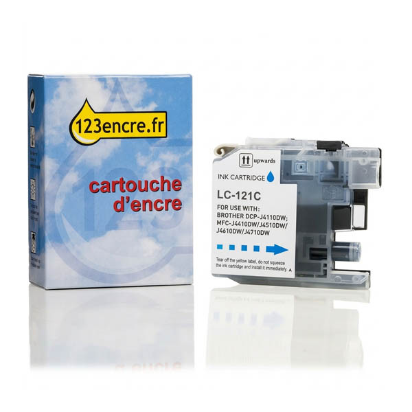 Marque 123encre remplace Brother LC-121C cartouche d'encre- cyan 029117 - 1