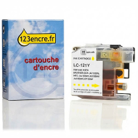 Marque 123encre remplace Brother LC-121Y cartouche d'encre- jaune