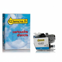 Marque 123encre remplace Brother LC-421C cartouche d'encre- cyan