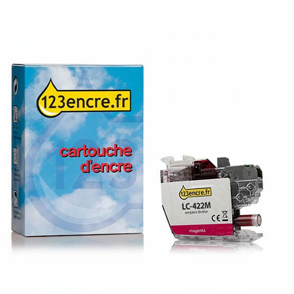 Marque 123encre remplace Brother LC-422M cartouche d'encre- magenta 051309 - 1