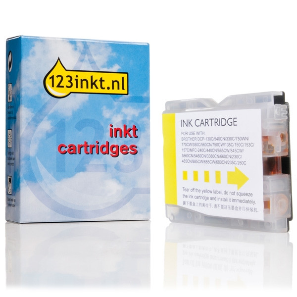 Marque 123encre remplace Brother LC-970Y cartouche d'encre- jaune 028835 - 1