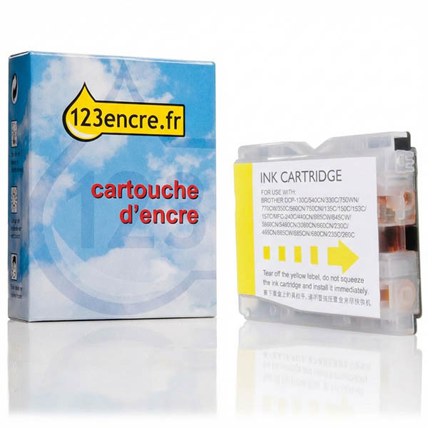 Marque 123encre remplace Brother LC-970Y cartouche d'encre- jaune 028835 - 1