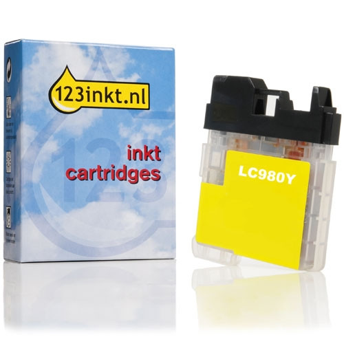Marque 123encre remplace Brother LC-980Y cartouche d'encre- jaune 028875 - 1