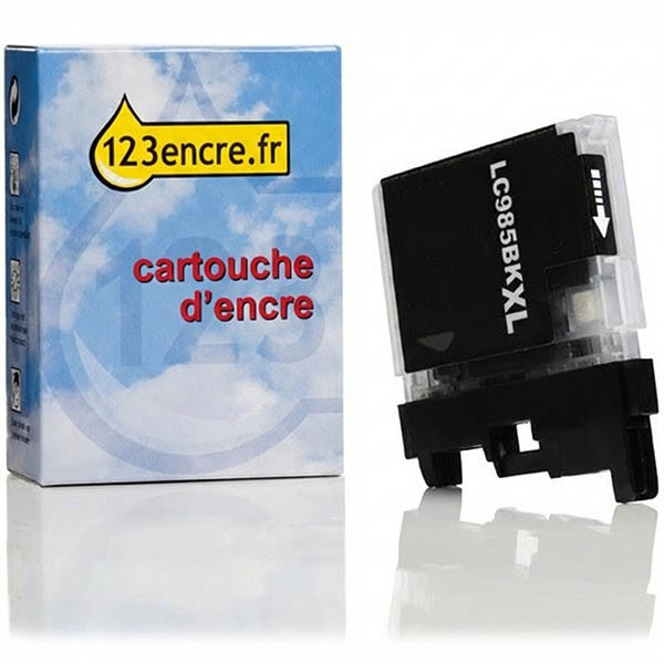 Marque 123encre remplace Brother LC-985BK XL cartouche d'encre haute capacité- noir 028326 - 1