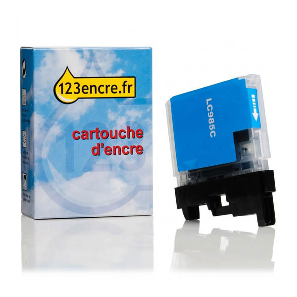 Marque 123encre remplace Brother LC-985C cartouche d'encre- cyan 028329 - 1