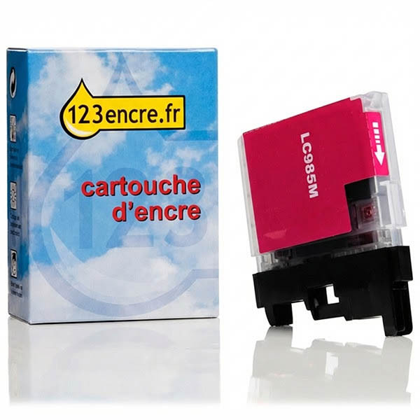 Marque 123encre remplace Brother LC-985M cartouche d'encre- magenta 028333 - 1