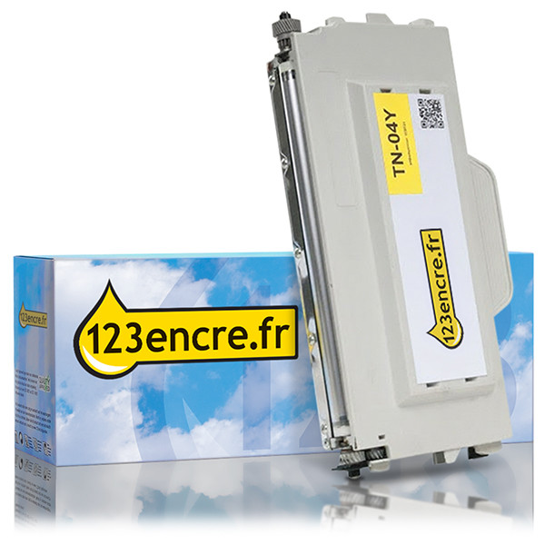 Marque 123encre remplace Brother TN-04Y toner jaune 029791 - 1