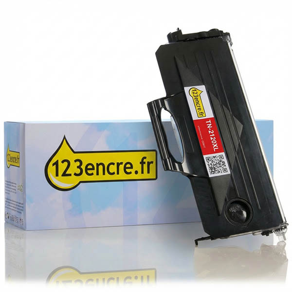 Marque 123encre remplace Brother TN-2120XL toner noir capacité extra-haute 029402 - 1