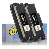 Marque 123encre remplace Brother TN-2320BK double pack de toners- noir 051331
