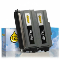 Marque 123encre remplace Brother TN-3390BK toner haute capacité duopack- noir 132194
