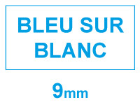 Marque 123encre remplace Brother TZe-223 cassette à ruban 9 mm- bleu sur blanc 080435 - 1