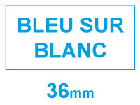 Marque 123encre remplace Brother TZe-263 cassette à ruban bleu sur blanc 36 mm 080457 - 1