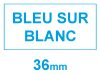 Marque 123encre remplace Brother TZe-263 cassette à ruban bleu sur blanc 36 mm 080457 - 1