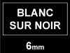 Marque 123encre remplace Brother TZe-315 ruban 6 mm - blanc sur noir 080459 - 1