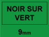 Marque 123encre remplace Brother TZe-721 ruban 9 mm- noir sur vert 080495 - 1