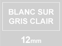 Marque 123encre remplace Brother TZe-MQL35 cassette à ruban blanc sur gris clair 12 mm 080391