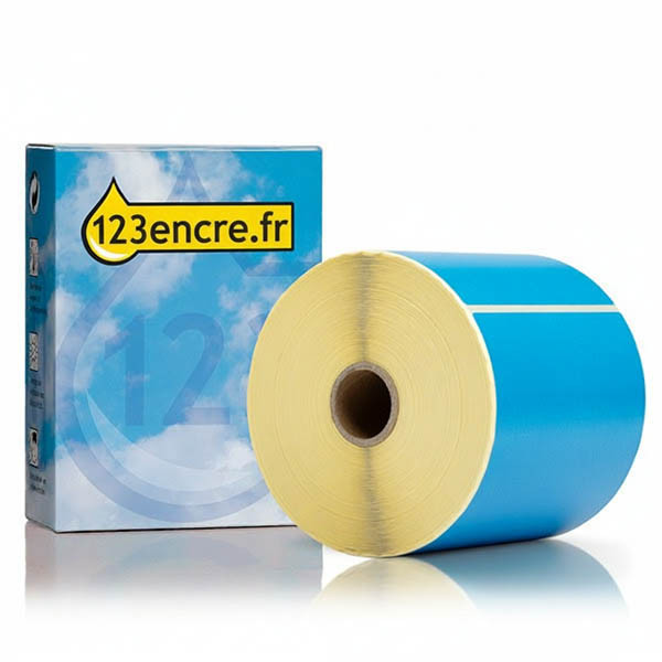 Marque 123encre remplace étiquettes Zebra Z-Select 2000D (800264-605) 102 x 152 mm (1 rouleau) - bleu 145168 - 1