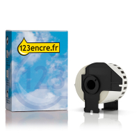 Marque 123encre remplace Brother DK-22205 rouleau de papier continu - rose 089386