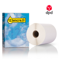 Marque 123encre remplace Brother RD-S02E1 étiquettes DPD prédécoupées 102 mm x 152 mm 653409