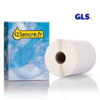 Marque 123encre remplace Brother RD-S02E1 étiquettes GLS prédécoupées 102 mm x 152 mm 653229
