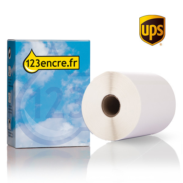 Marque 123encre remplace Brother RD-S02E1 étiquettes UPS prédécoupées 102 mm x 152 mm 653169 - 1
