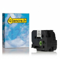 Marque 123encre remplace Brother STe-161 ruban pochoir 36 mm - noir sur transparent 080695