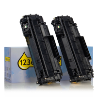Marque 123encre remplace HP 05A (CE505D) toner duopack - noir 054771