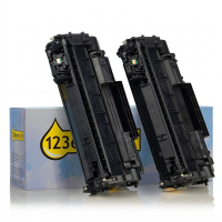 Marque 123encre remplace HP 05A (CE505D) toner duopack - noir 054771